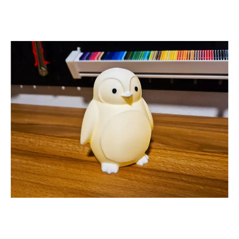 Portavelas Led De Pingüino 2