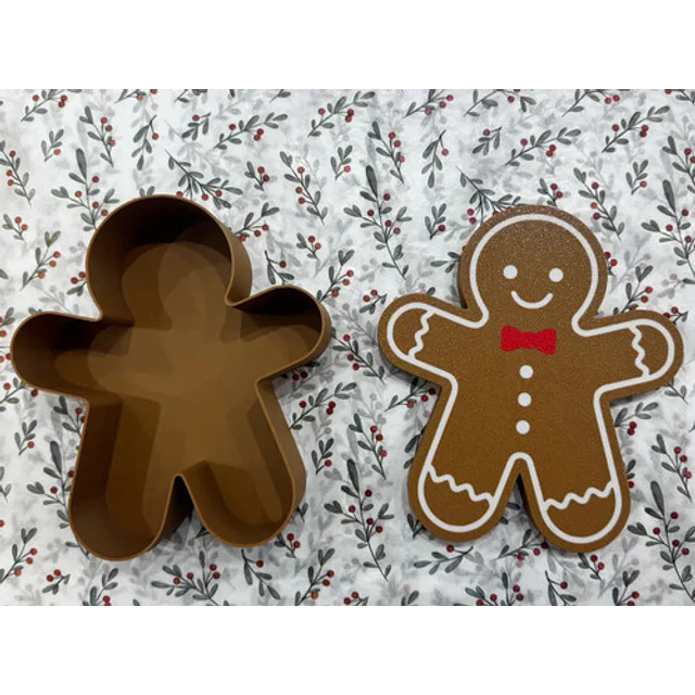 Adorno Navideño- Caja De Jengibre Para Dulces