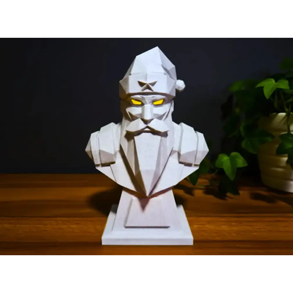 Portavelas Led- Papá Noel Futurista 3