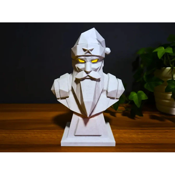 Portavelas Led- Papá Noel Futurista 3
