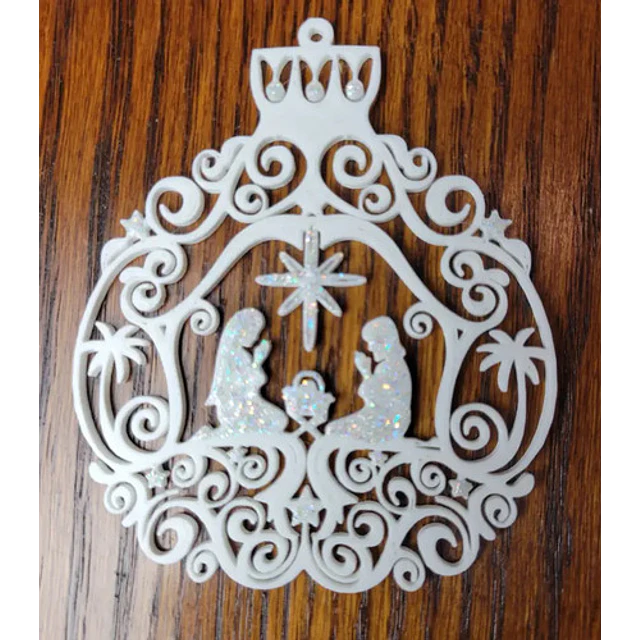 Adorno Ornamentado Para Árbol Navidad