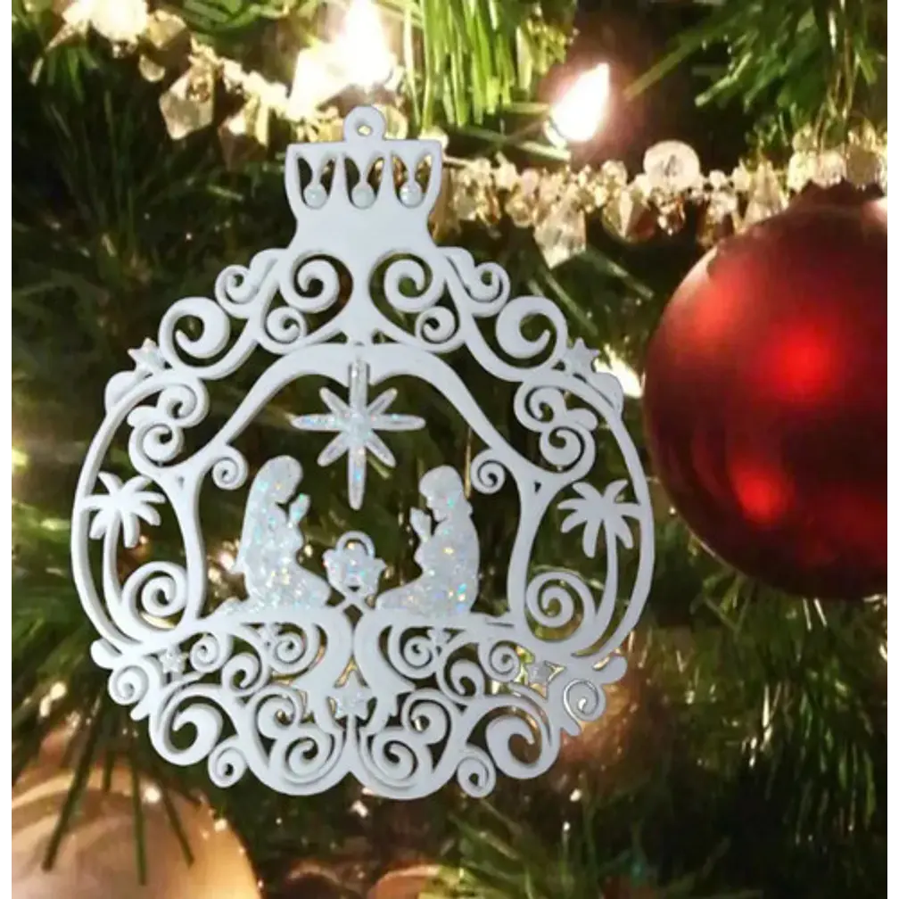 Adorno Ornamentado Para Árbol Navidad 4