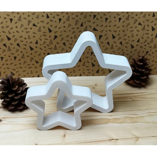 Adorno Navidad - Estrellas (pack 2 Un)