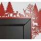 Decoración De Marco De Puerta Navideña Renos - Miniatura 1