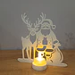 Portavelas Led- Papá Noel Y Reno - Miniatura 2