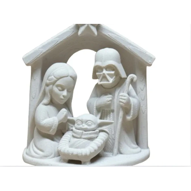Figura Navideña De Pesebre Navideño Starwars 1