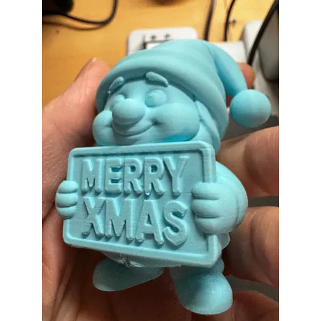 Gnomo Con Cartel De Feliz Navidad