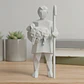 Figura Navideña De Pastor De Nacimiento Con Cordero - Miniatura 1