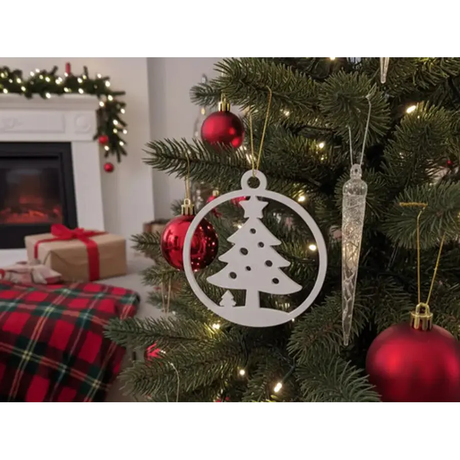 Adorno De Árbol De Navidad  Decoración Navideña Sencilla