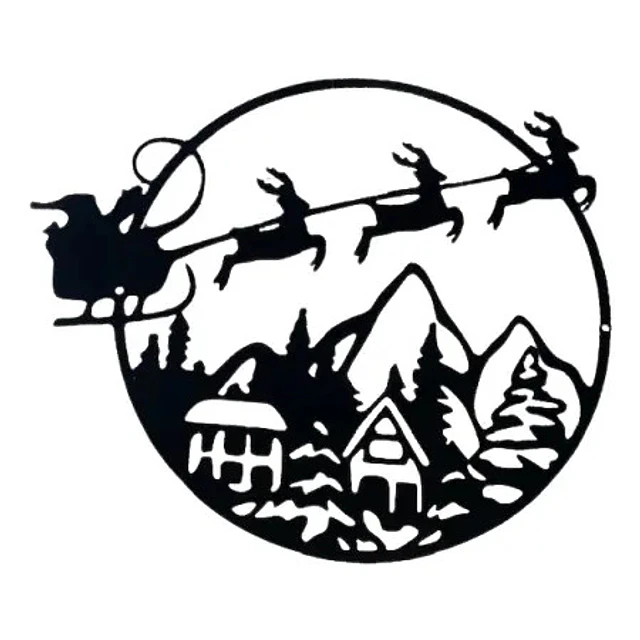 Decoración - Letrero Navideño Para Puerta