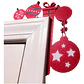 Adorno Navidad - Esquinero Para Puerta Navidad Rojo - Miniatura 1