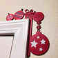 Adorno Navidad - Esquinero Para Puerta Navidad Rojo - Miniatura 4