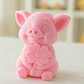 Adorno - Cerdito De La Suerte Rosa Con Trébol - Miniatura 2