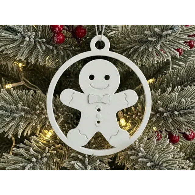 Adorno De Árbol De Navidad Con Colgante De Hombre Jengibre
