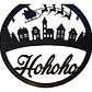 Adorno Navideño - Bolas Estilo Navidad Hohoho Pack De 5 - Miniatura 1