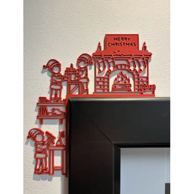 Decoración De Puerta Duendes Navideños