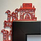 Decoración De Puerta Duendes Navideños - Miniatura 2