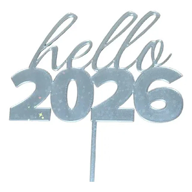 Topper De Pastel De Año Nuevo 2026