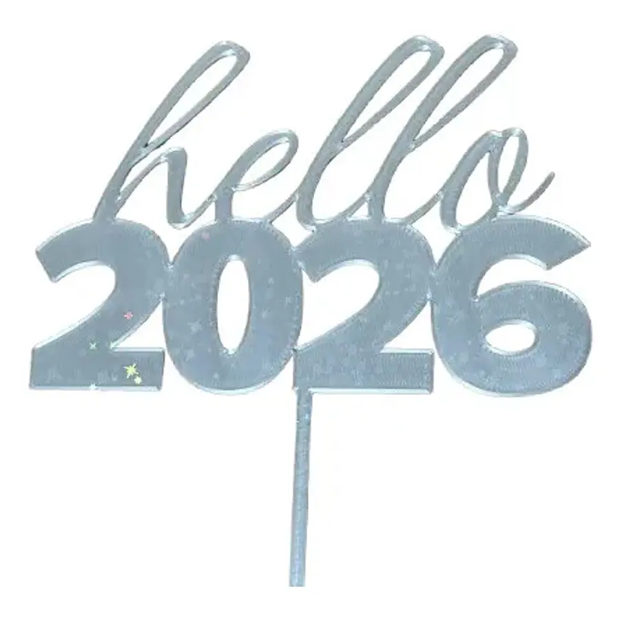 Topper De Pastel De Año Nuevo 2026