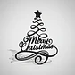 Decoración De Pared De Navidad Negro - Miniatura 1