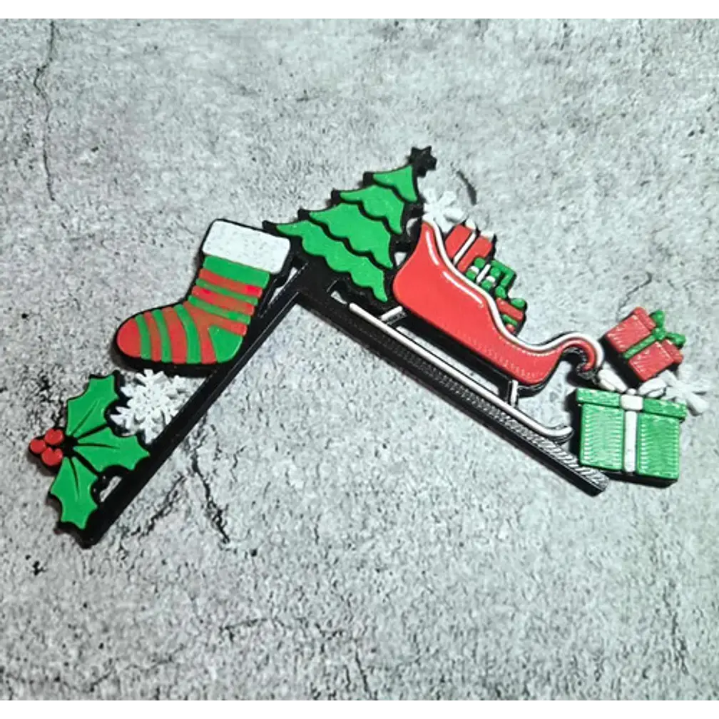 Adorno Para Interruptor - Trineo Santa 4