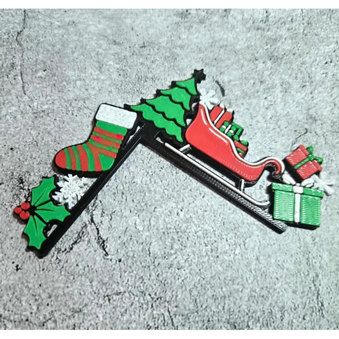 Adorno Para Interruptor - Trineo Santa 4