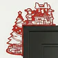 Decoración De Puerta Navideña De Árbol - Miniatura 1