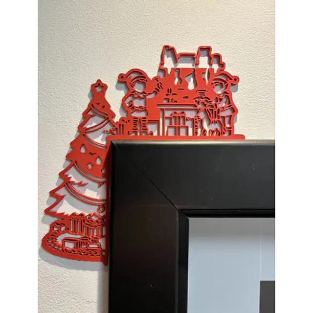 Decoración De Puerta Navideña De Árbol