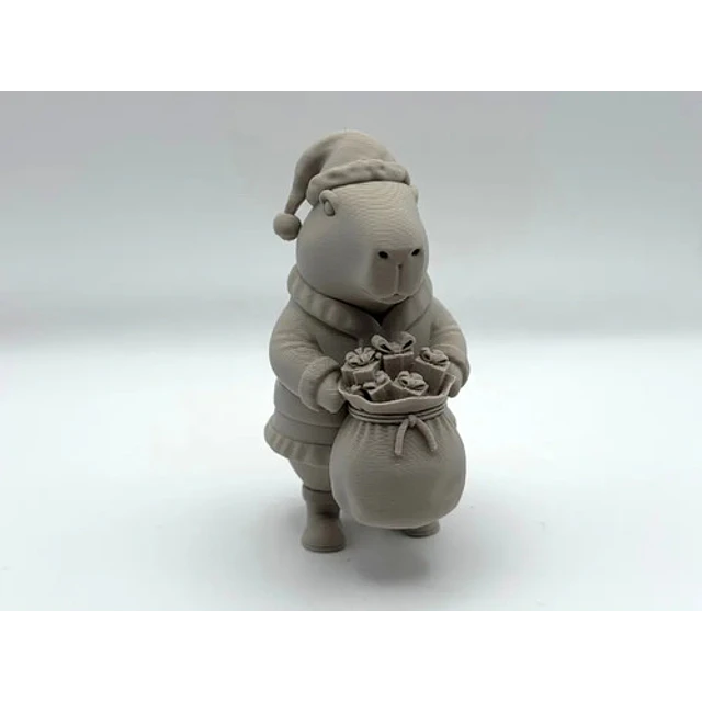 Adorno Navideño- Capibara Papá Noel