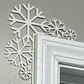 Adorno Navidad - Esquinero Para Puerta Copos De Nieve - Miniatura 2