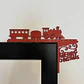 Decoración De Puerta Navideña Trenes - Miniatura 1