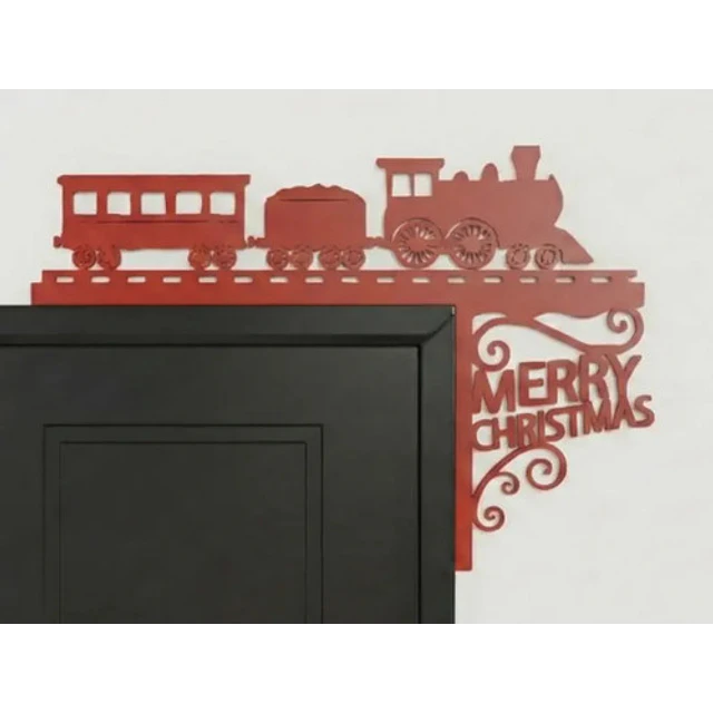 Decoración De Puerta Navideña Trenes