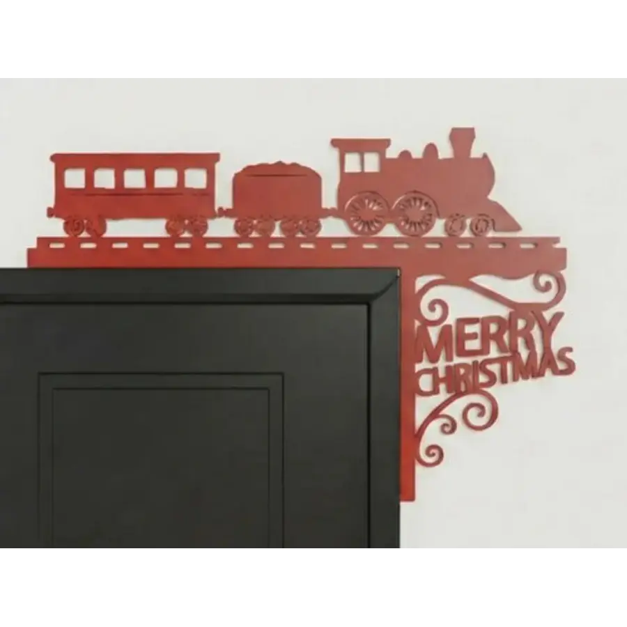 Decoración De Puerta Navideña Trenes