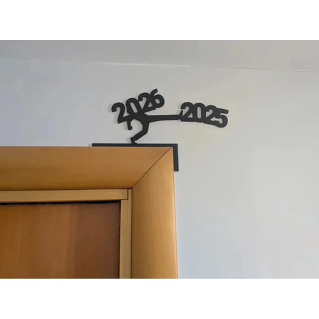Adorno Navidad - Esquinero De Puerta Año 2026
