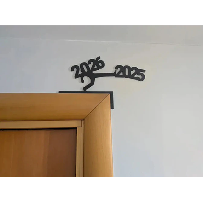 Adorno Navidad - Esquinero De Puerta Año 2026 2