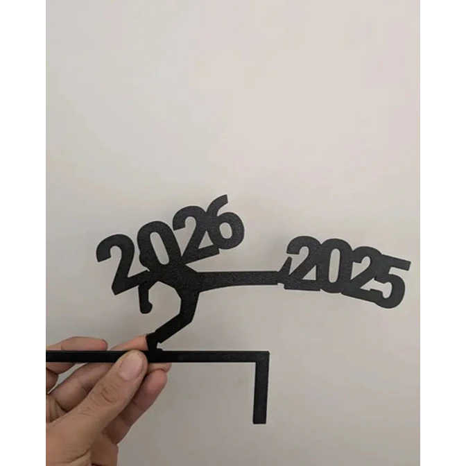 Adorno Navidad - Esquinero De Puerta Año 2026 4