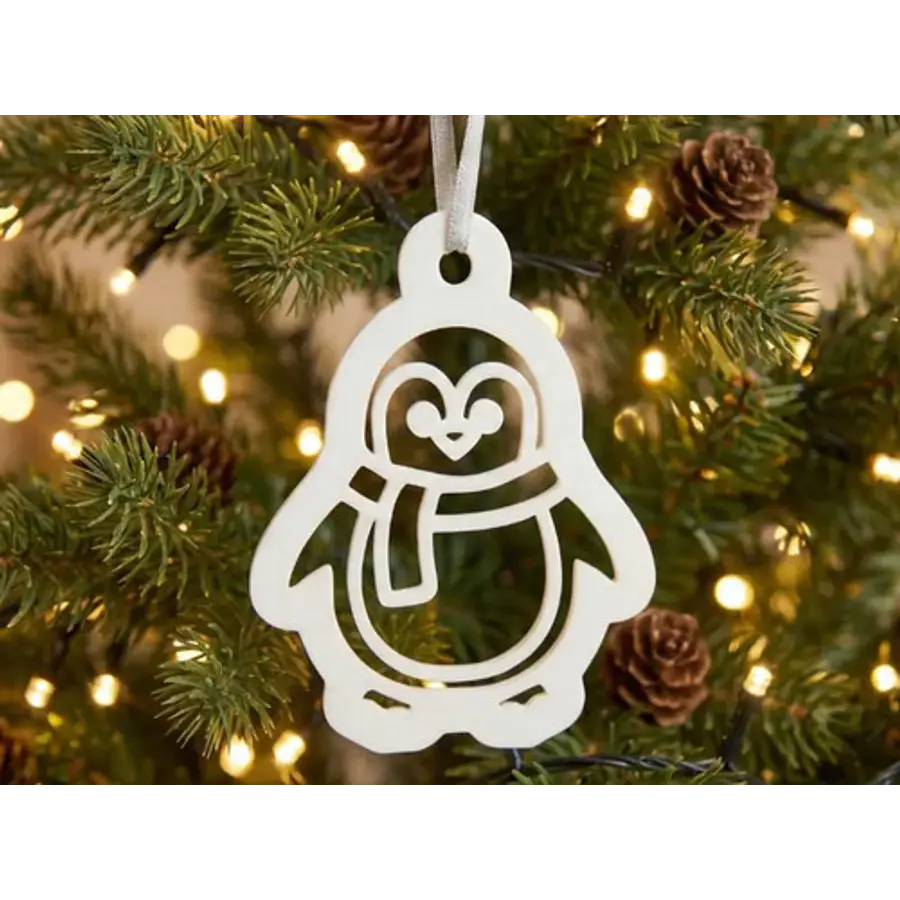 Adorno Decoración De Pingüino Navideño