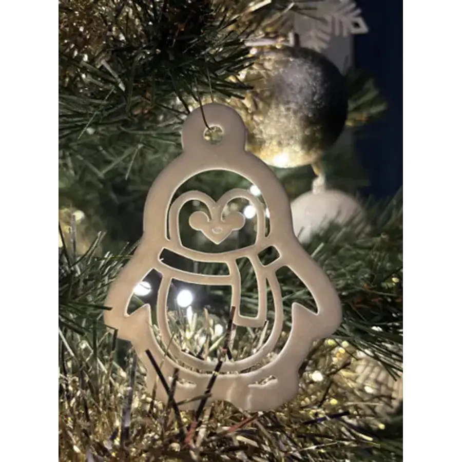 Adorno Decoración De Pingüino Navideño