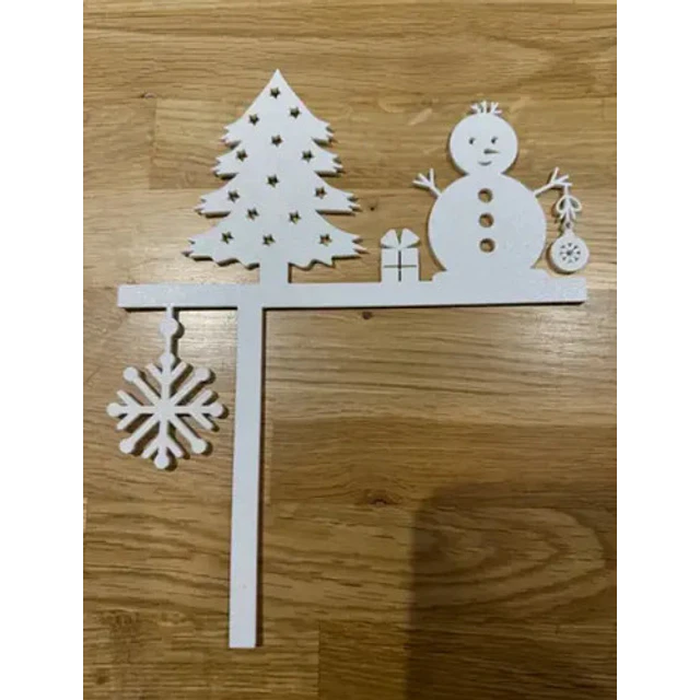 Adorno Navidad - Esquinero Puerta Muñeco De Nieve