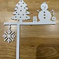 Adorno Navidad - Esquinero Puerta Muñeco De Nieve - Miniatura 2