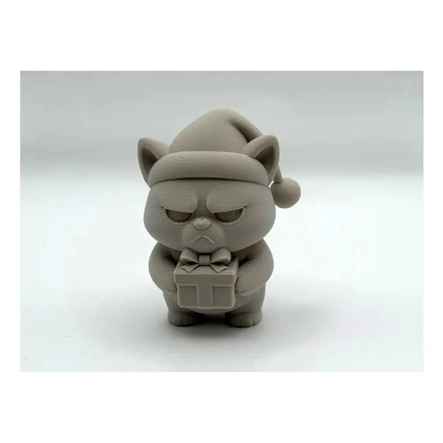 Adorno Navideño- Gato Gruñón Con Regalo