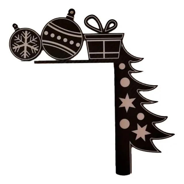 Adorno - Esquinero Para Puerta Navideño