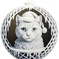 Adorno Navideño - Bola De Navidad Cara De Gato Pack 6 - Miniatura 1