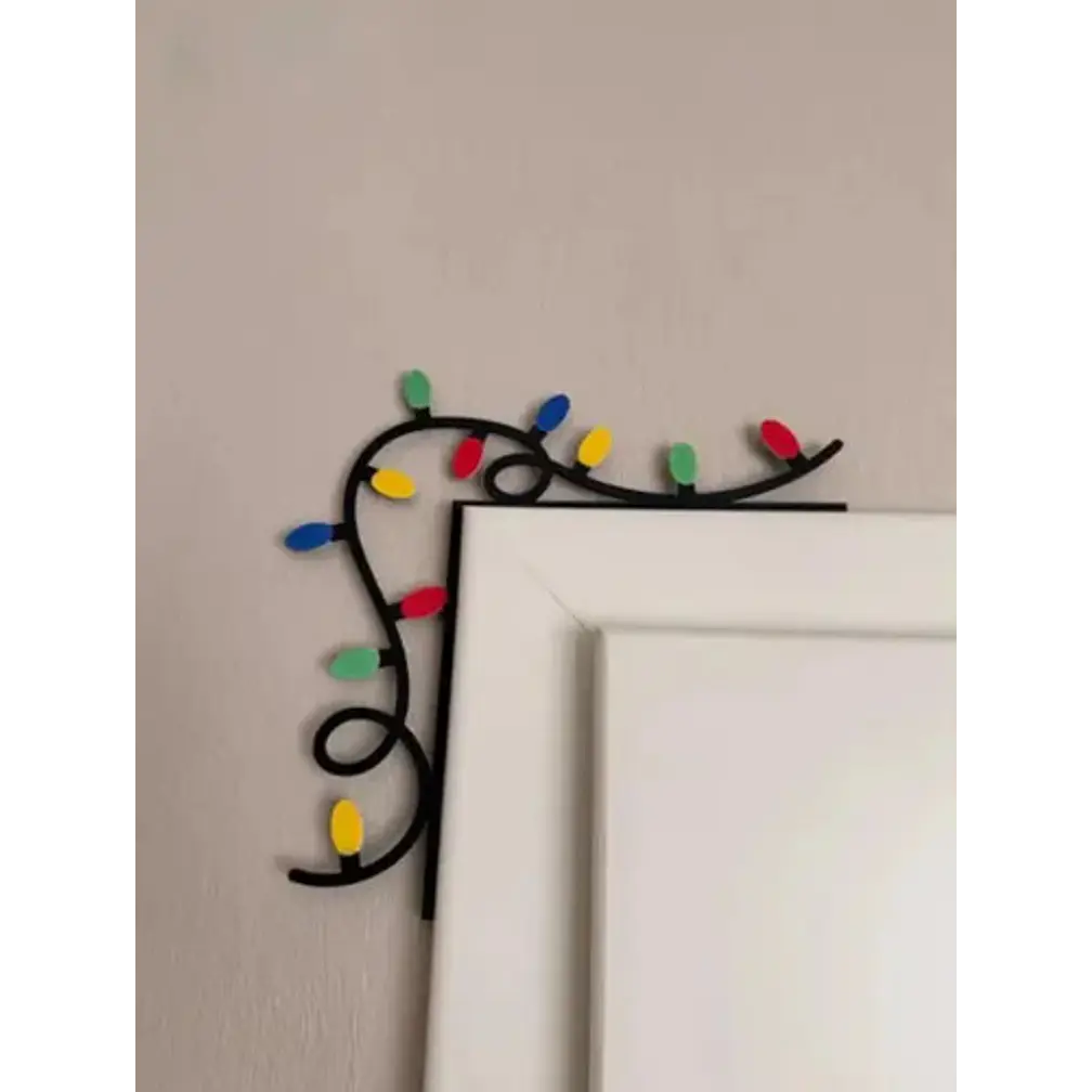 Adorno Navidad - Esquinero De Puerta Luces 2