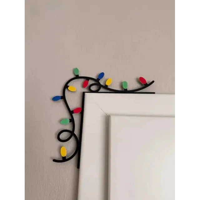 Adorno Navidad - Esquinero De Puerta Luces