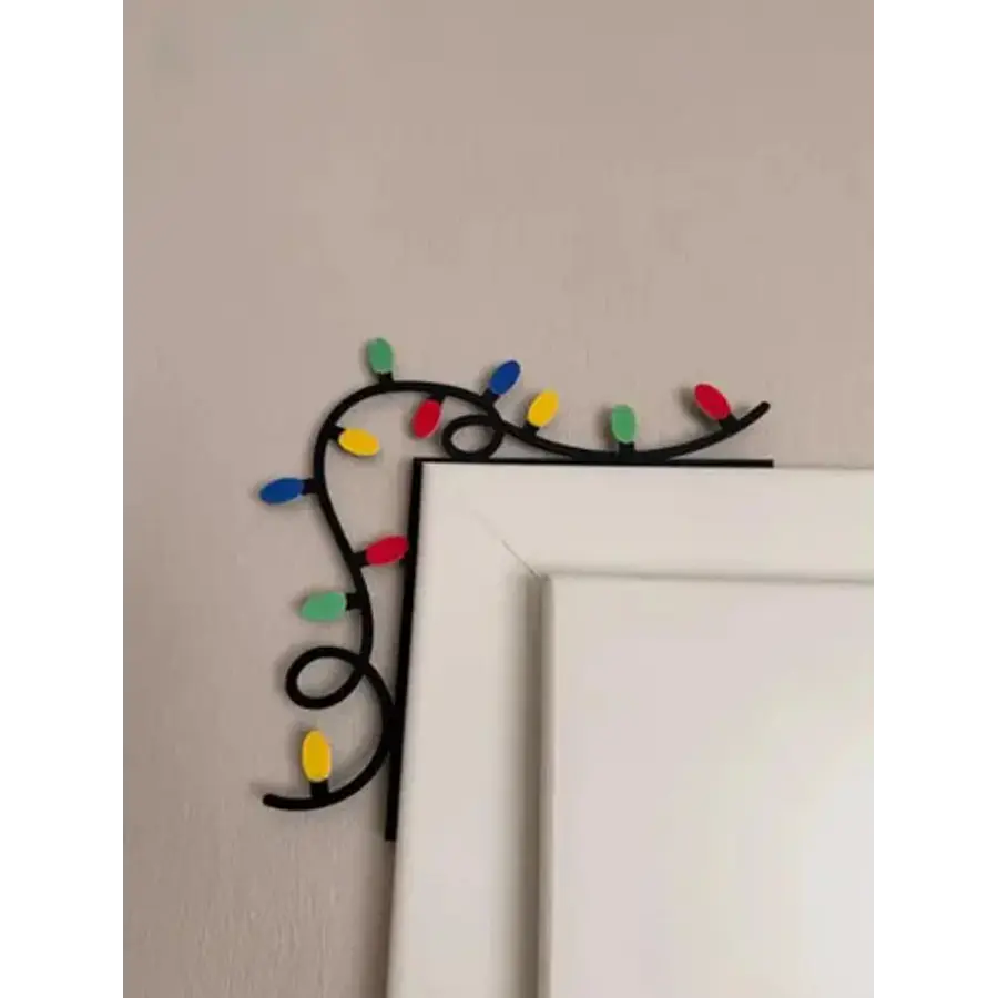 Adorno Navidad - Esquinero De Puerta Luces