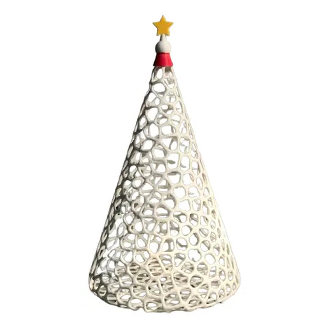 Adorno De Navidad - Árbol De Mesa En Color Rojo