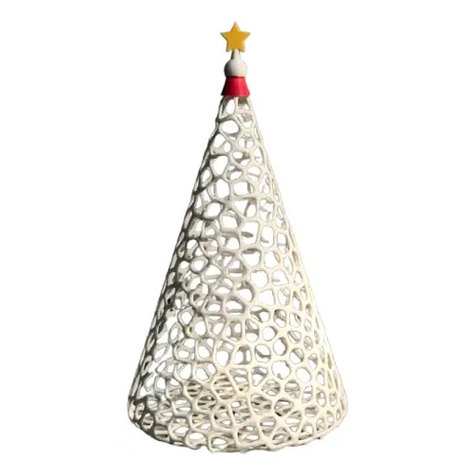 Adorno De Navidad - Árbol De Mesa En Color Rojo 1