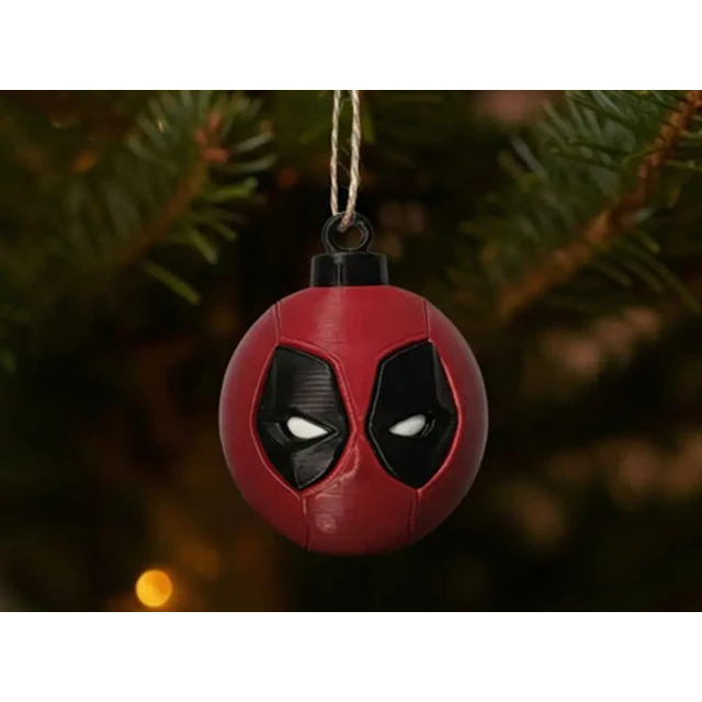 Adorno Para El Árbol De Navidad- Bola De Deadpool