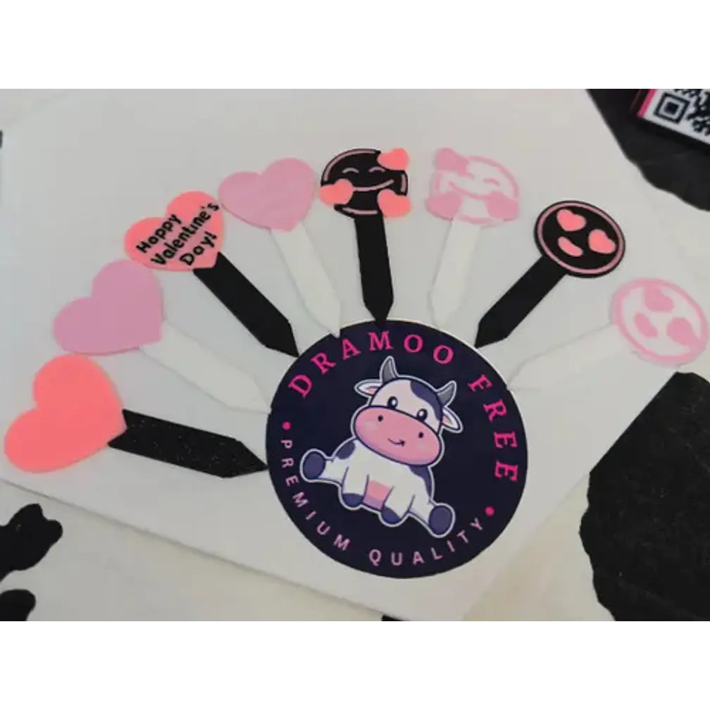 Adorno Para Magdalenas San Valentín Pack De 6 1
